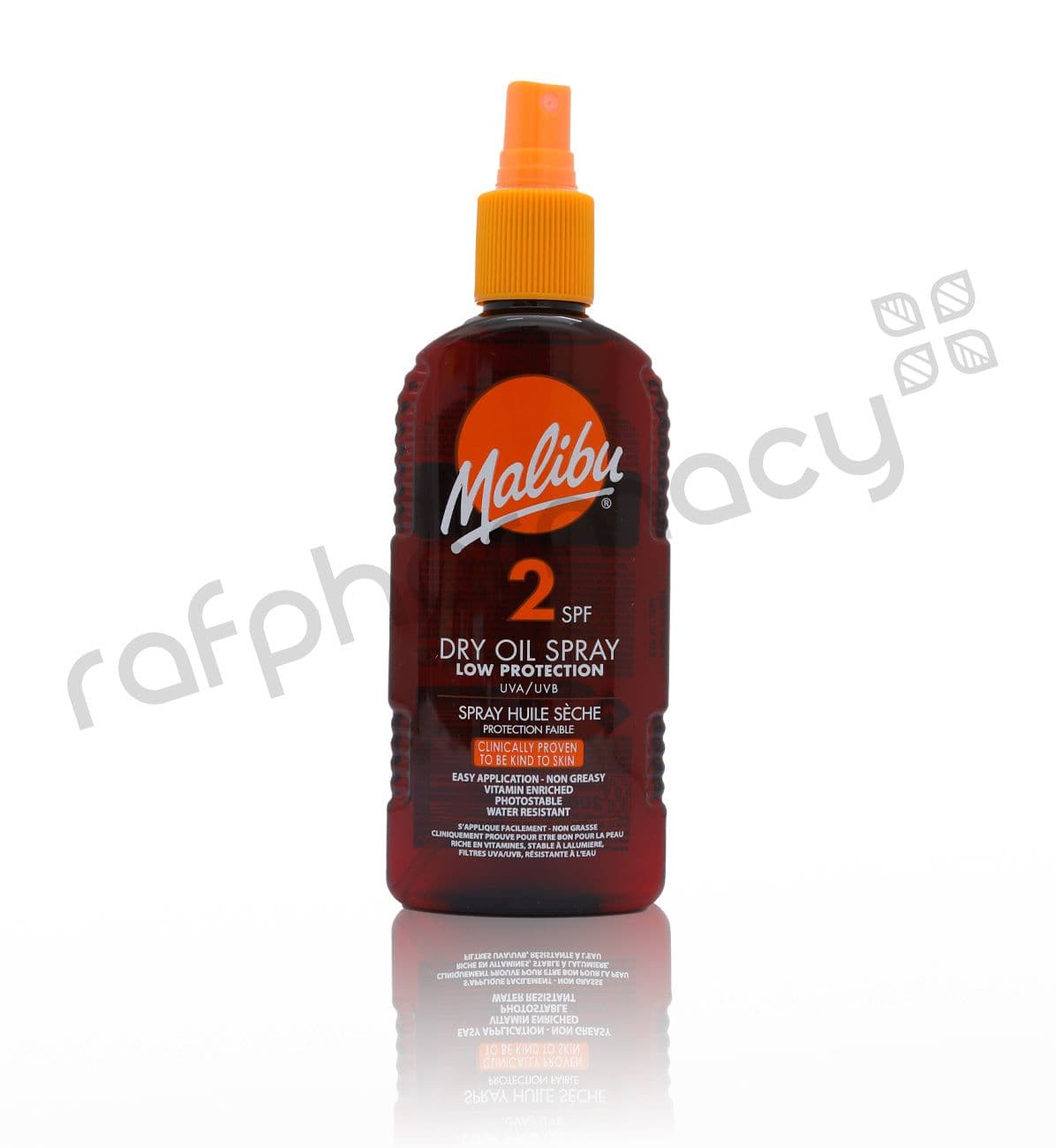 Malibu 2 Spf Dry Oil Tanning Spray 200Ml#12608