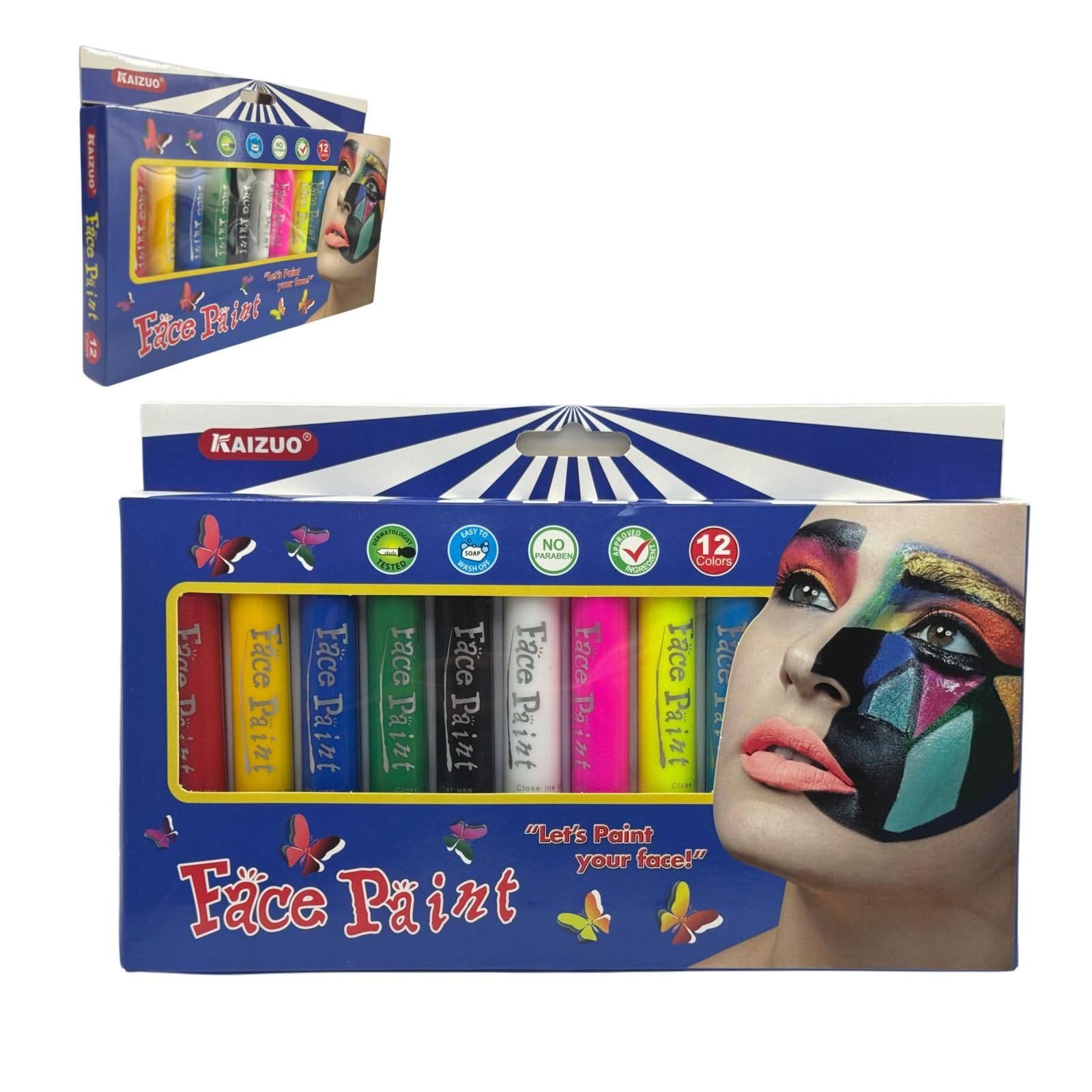 Kaizuo Face Paint Set (12 Colors)
