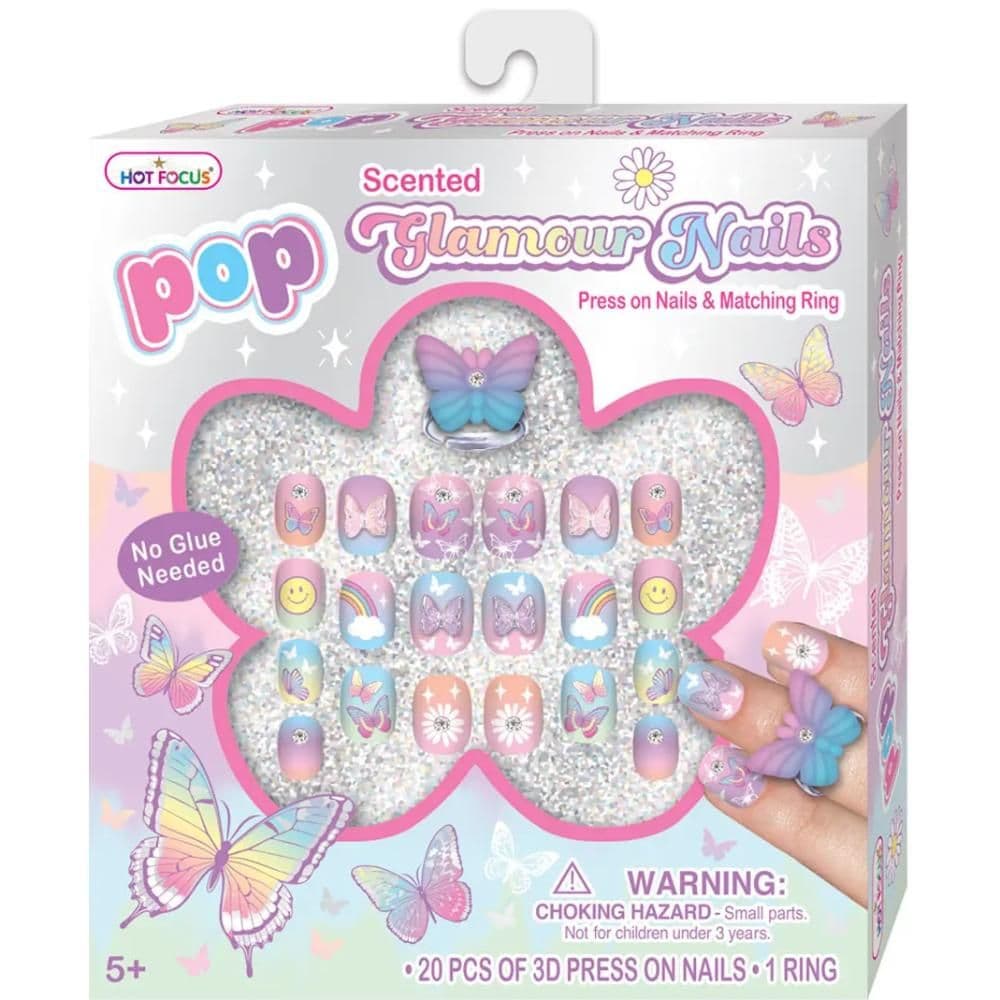 Hot Focus - Pop Glamour Nail Tie Dye Butterfly