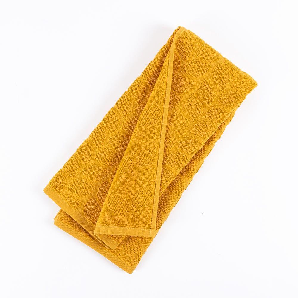 Sara Hand Towel, Mustard - 550 Gsm, 80X50 Cm