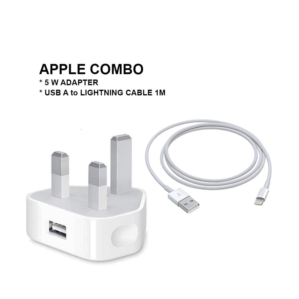 Apple 5W Usb Power Adapter With Lightning To Usb 1M