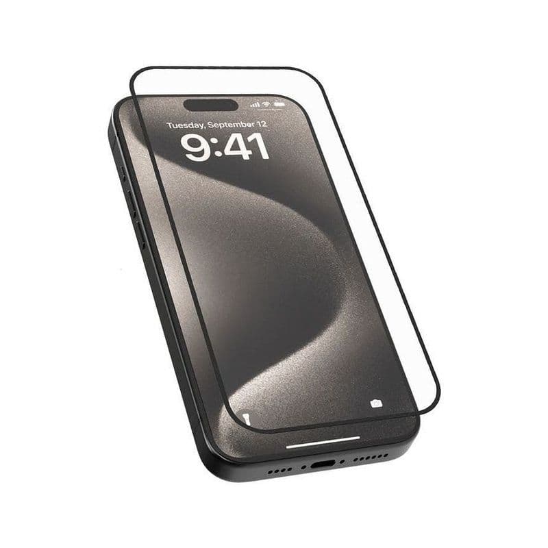 Levelo 2.5D Silk Print Silicone Edge Hd Screen Protector -Iphone 16 Plus- Clear