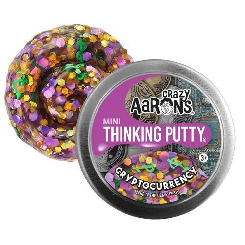 Crazy Aaron Mini Cryptocurrency - 2" Thinking Putty Tin For Eu