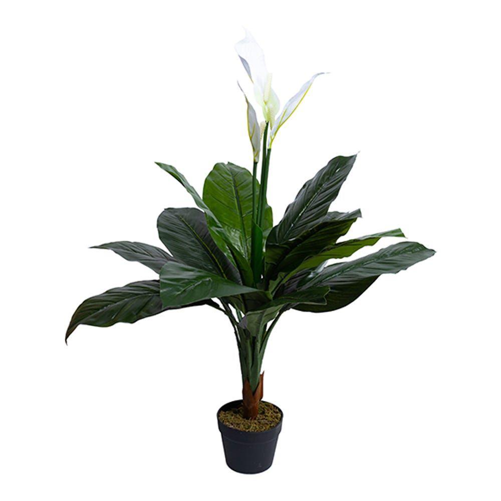 Artificial Peace Lily, Green - 100 Cm