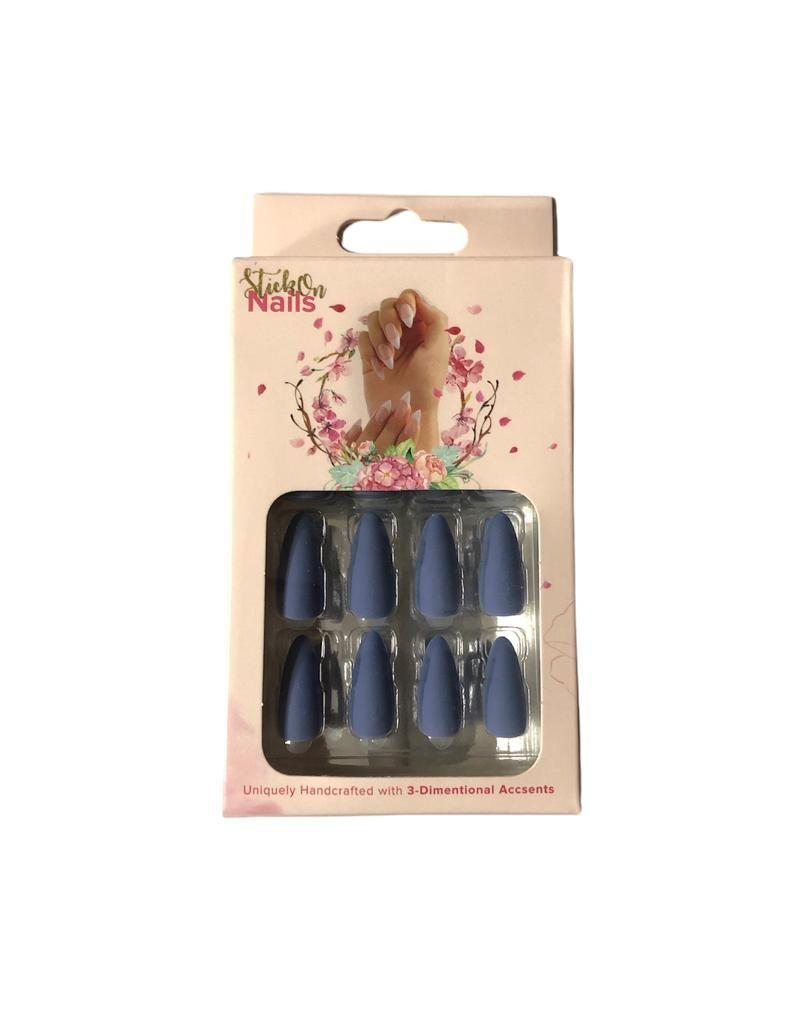 Classy Touch Stickon Nails Stilleto Color: Blue