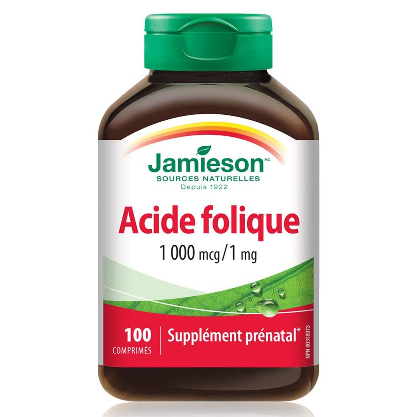 Jamieson Folic Acid Tablet 1000 Mcg 100 PC