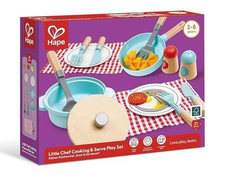 Hape Little Chef Cooking & Serve Play Set