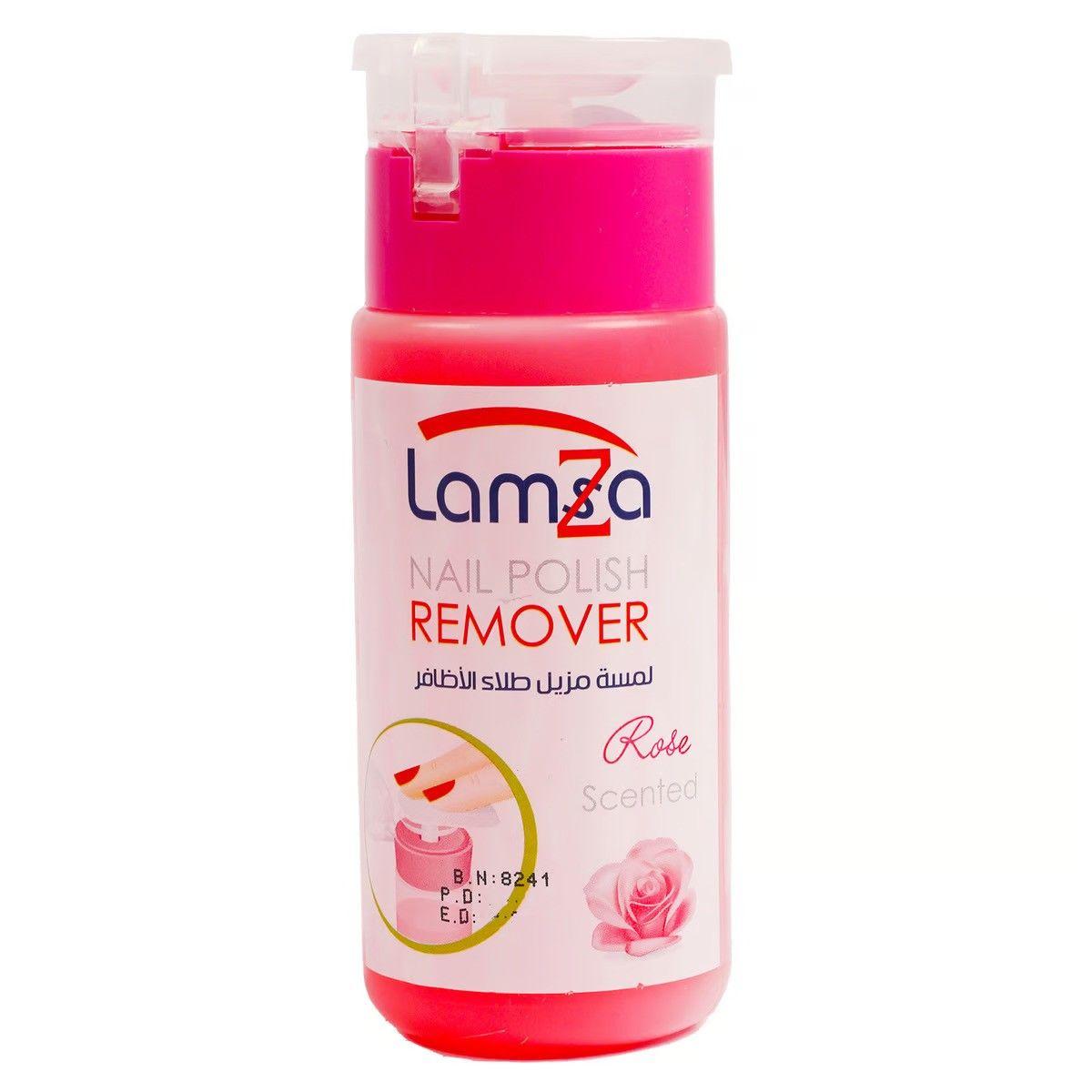 Lamza Nail Polish Remover 100 Ml Pump Rose