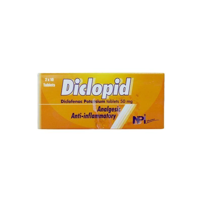 Diclopid 50Mg 20 Tablets