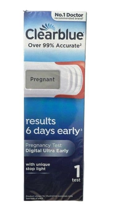 Clearblue Digital Ultra Early Pregnancy Test With Unique Stop Light 1's