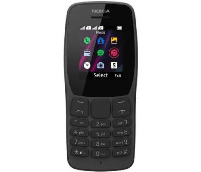 Nokia 110 Dual Sim 2G Mobile Phone - Black