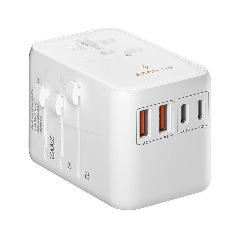 Smartix Premium International Travel Adaptor 65W White