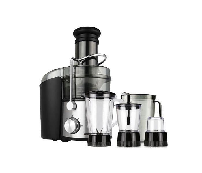 Geepas Gsb44016 4-In-1 Stainless Steel Blender & Juice Extractor - Black