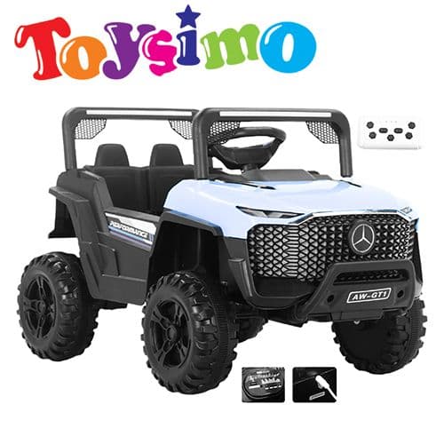 2X6V White Mercedes Rover Ride-On Jeep