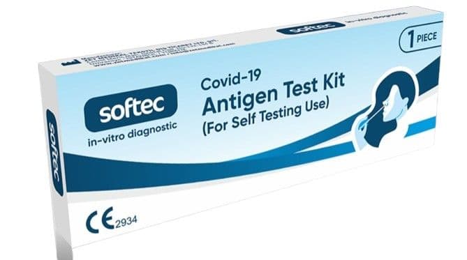 Softec Antigen Covid-19 Test Kit For Self Testing Use 1's