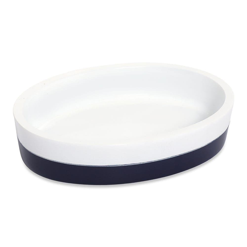 Galle Soap Dish, Blue & White - 14x2.5 cm