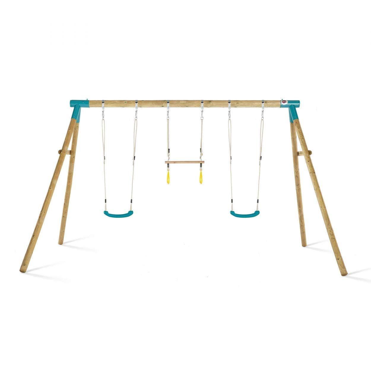 Plum Mangabey Wooden Swing Set - 370cm x 340cm x 220cm