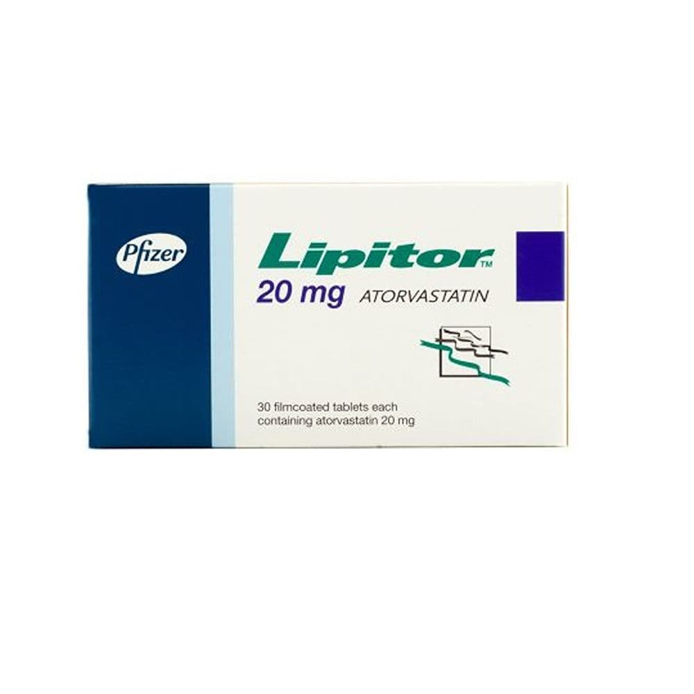 Lipitor 20 Mg 30 Tablets