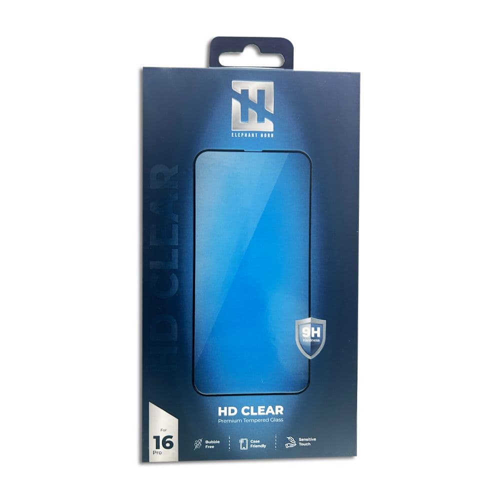 Elephant Horn Iphone 16 Pro Clear Tempered Glass