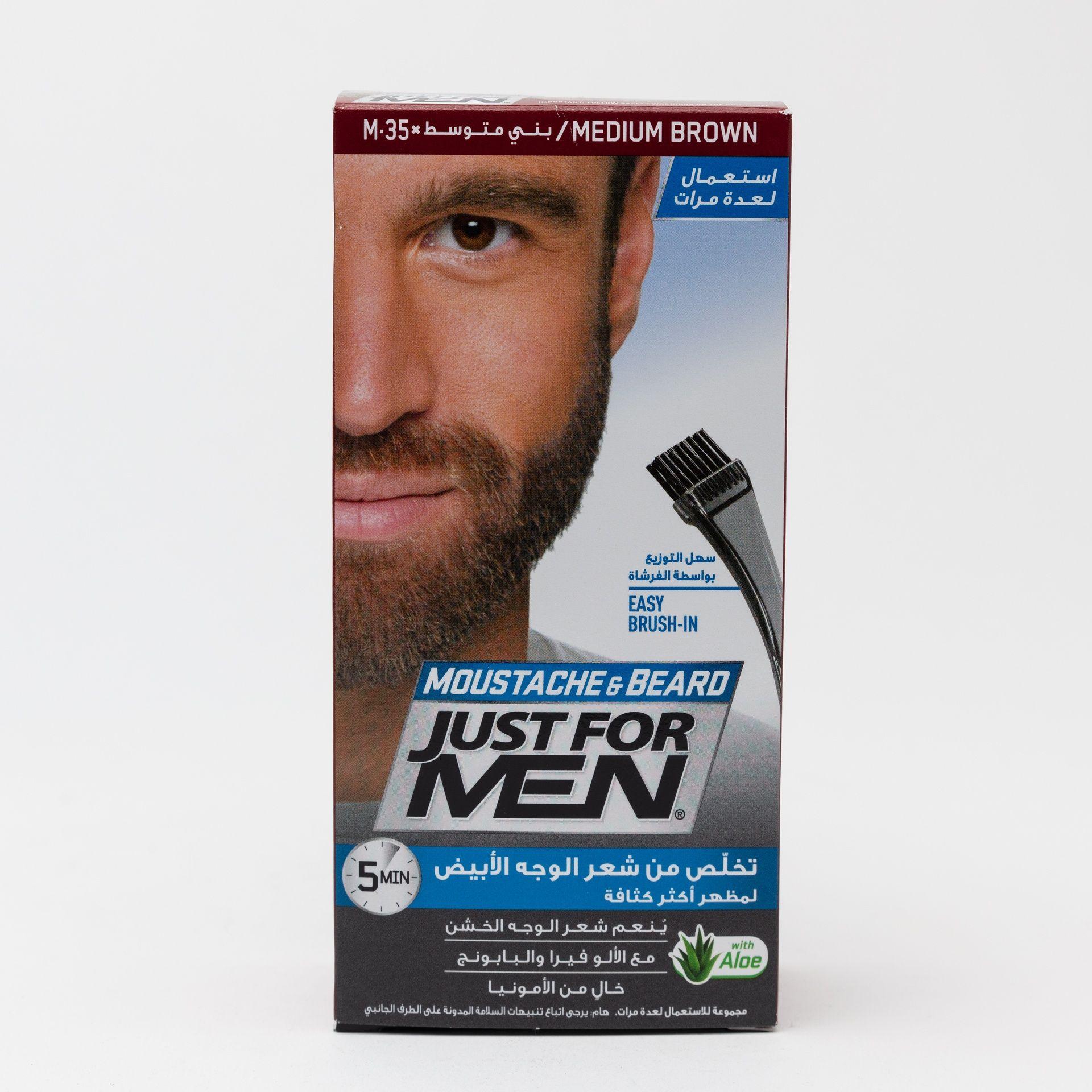 Just 4 Men Gel Shampoo-In Haircolor Meduim Brown M-35