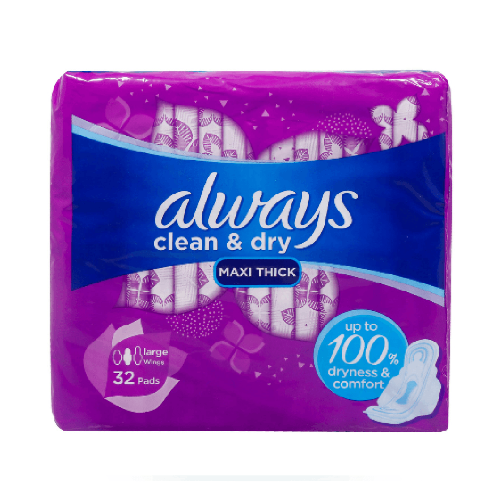 Always Clean & Dry 32Pcs