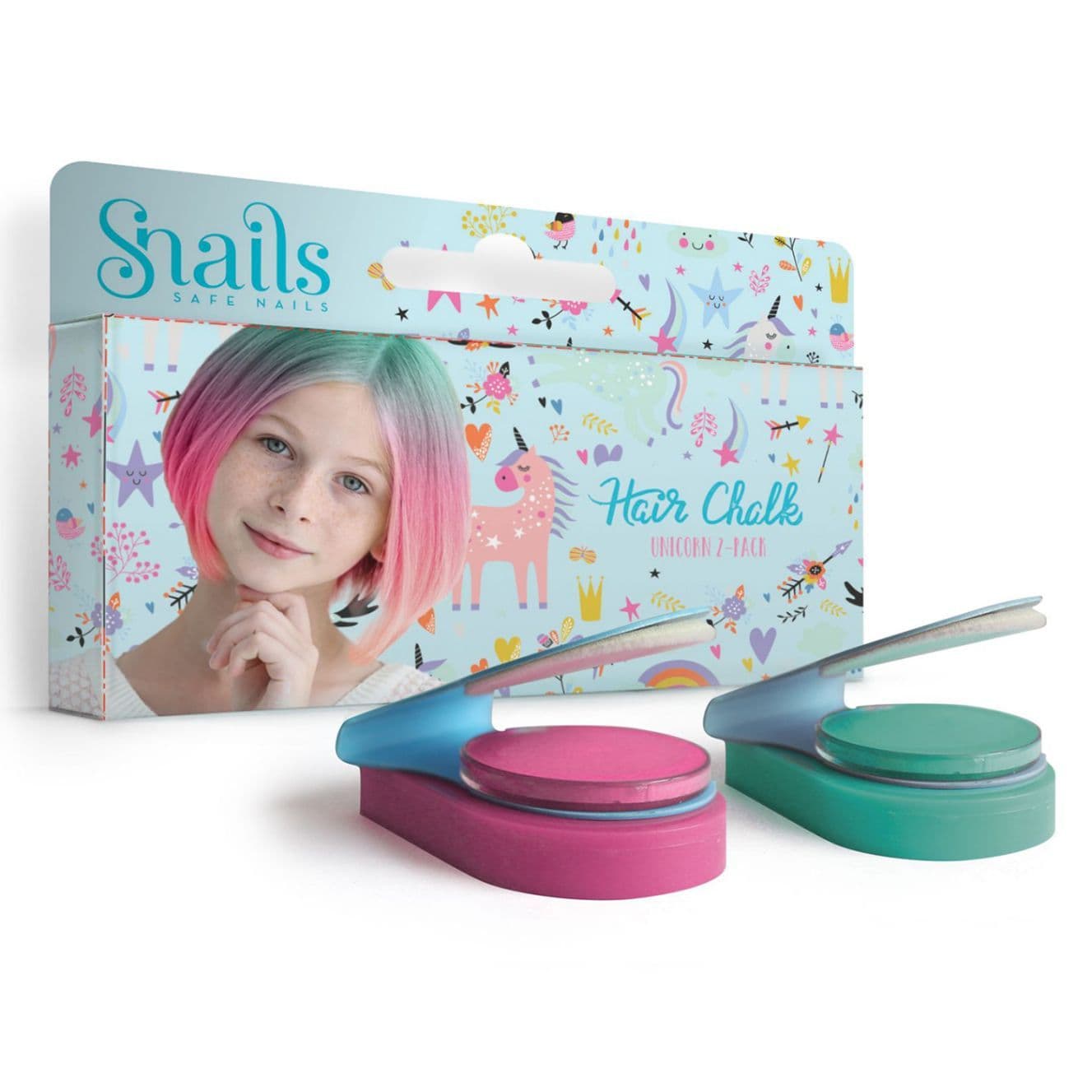 Snails Hair Chalk Unicorn Set  2 PC 