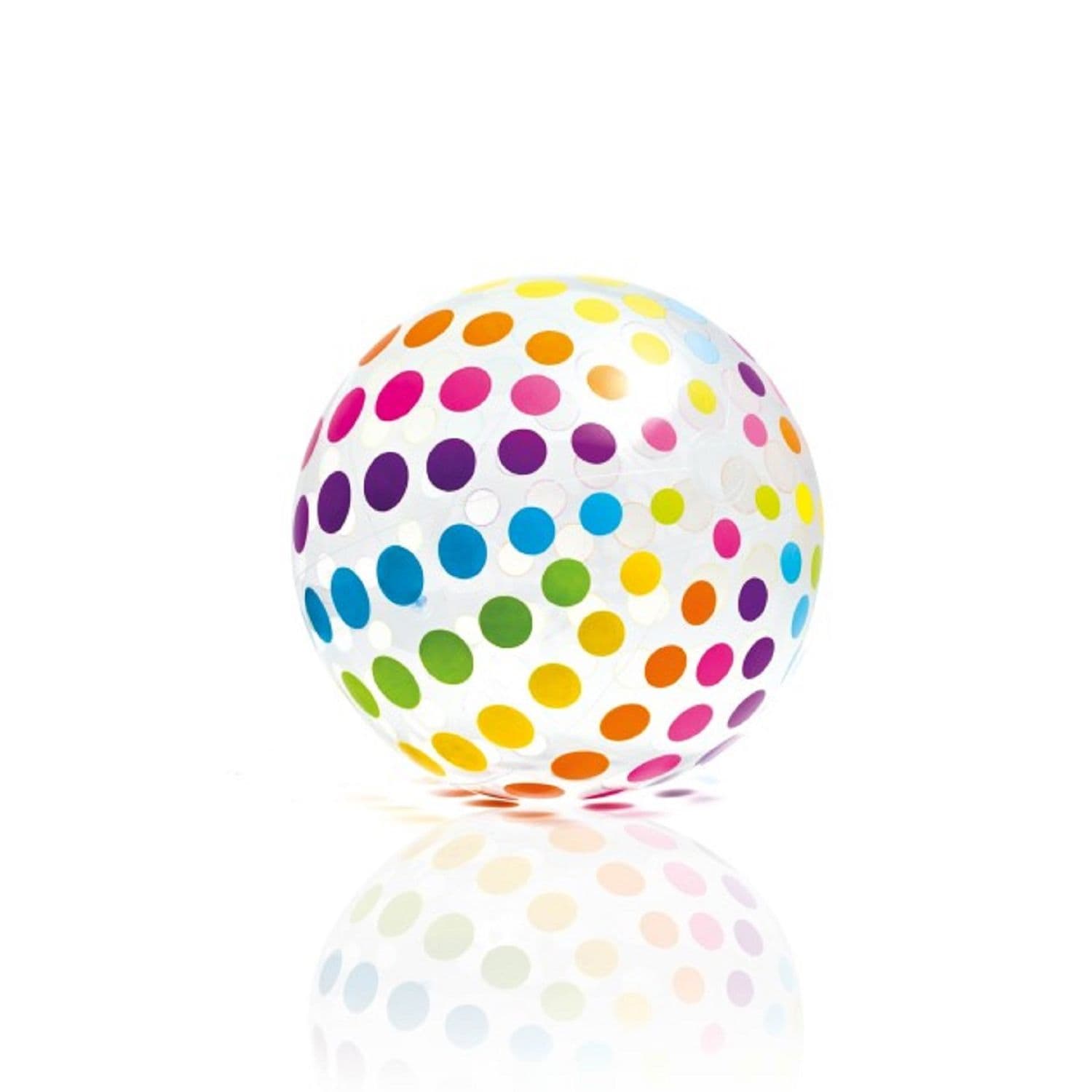 Jumbo Inflatable Ball For Kids - Multi-Color - Intex 59065