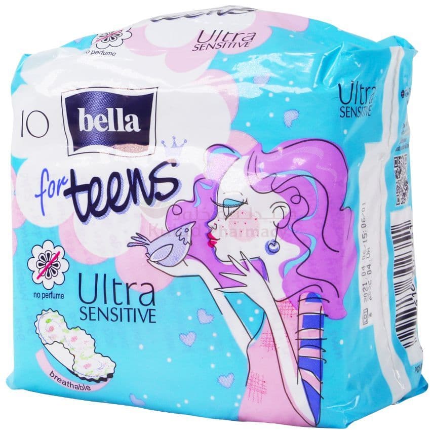 Bella Teens Ultra Sensitive Sanitary Pads  10 PC