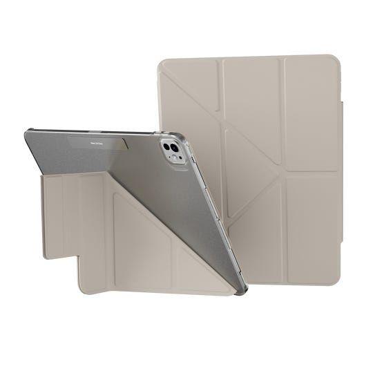 Mageasy Facet Folding Folio Case For Ipad Pro 13"M4, Stain-Resistant - Gray Starlight