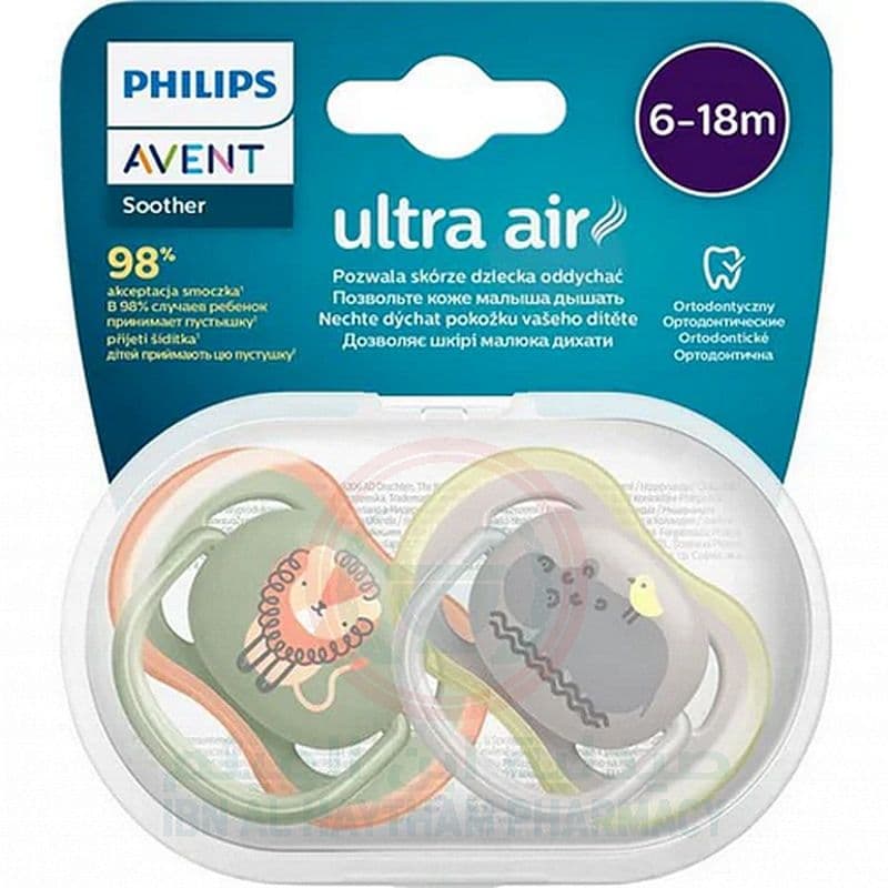 Avent Soother Air 6-18M Deco Mix 2'S