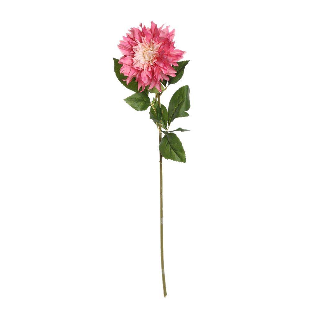 Faille Large Dahlia Stem, Dark Pink Â€“ 78 Cms