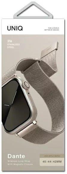 Uniq Dante Apple Watch Mesh Steel Strap 45/44/42 Mm - Starlight (Starlight)