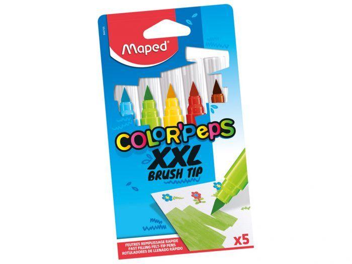 Maped Color'Peps Brush Tip - 5 Feutres Xxl