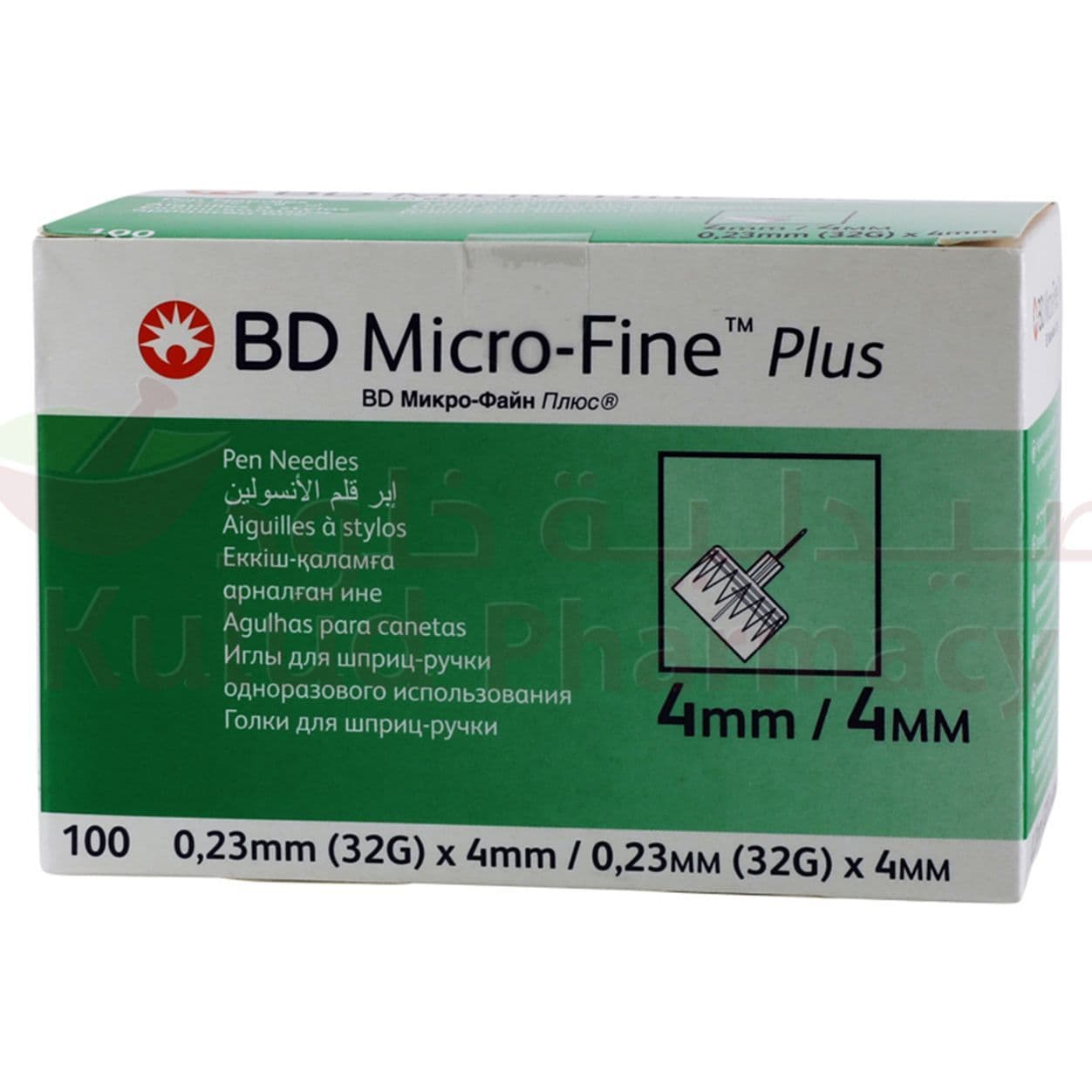 Bd Microfine Plus Pen 4Mm Needle  100 PC