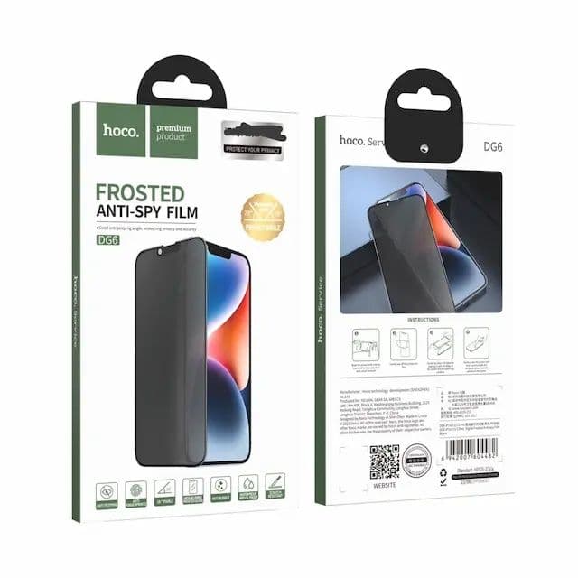 Hoco iPhone 16 Plus Privacy Glass Anti Peeping Screen Protector