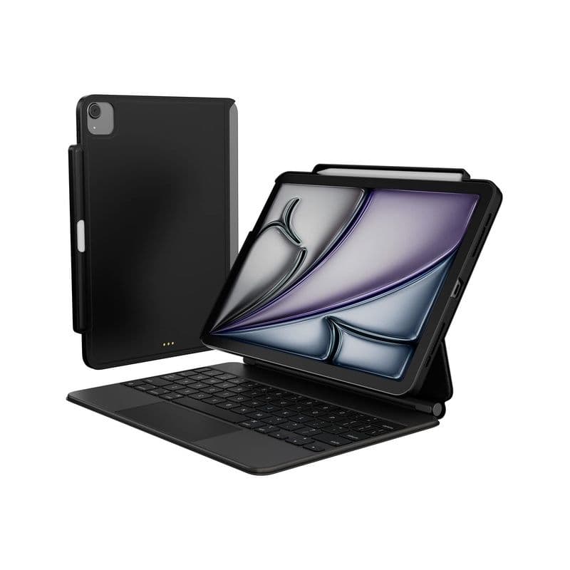 Leather Magnetic Case For 2024 Ipad Air 11"M2/2022~2020 Ipad Air 10.9"/2022~2018 Ipad Pro 11" Black