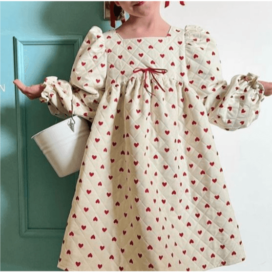 Red Heart Dress - M