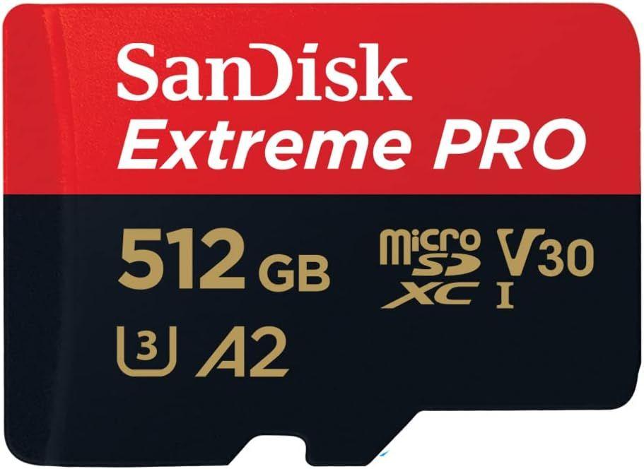 Sandisk Extreme Pro Microsd Uhs I Card 512Gb For 4K Video On