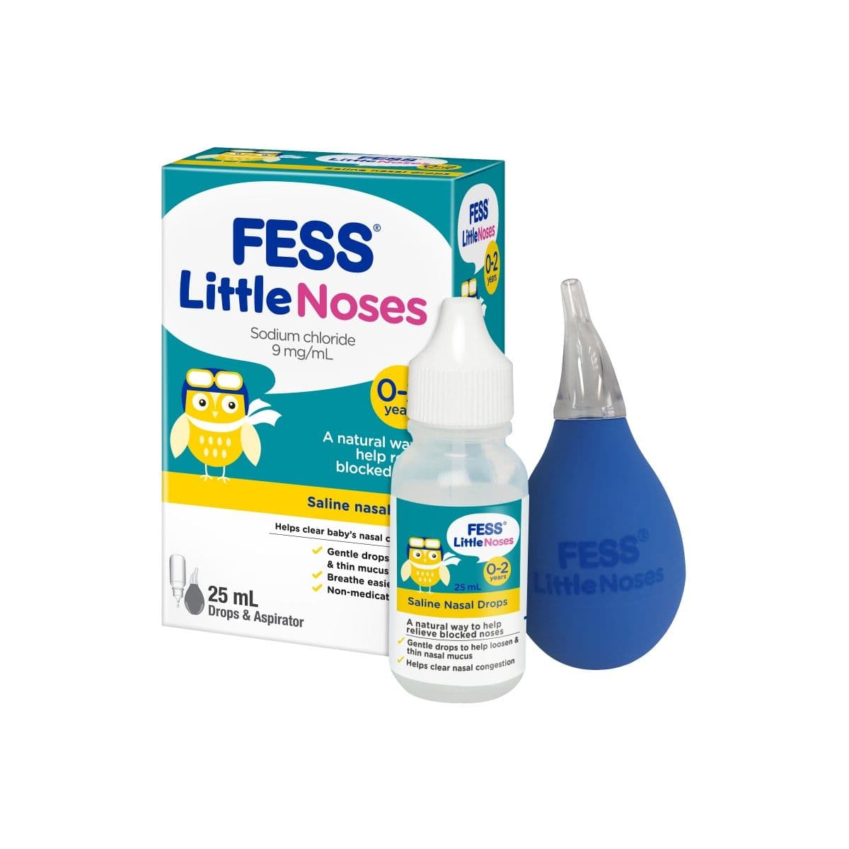 Fess Little Noses Drops + Aspirator
