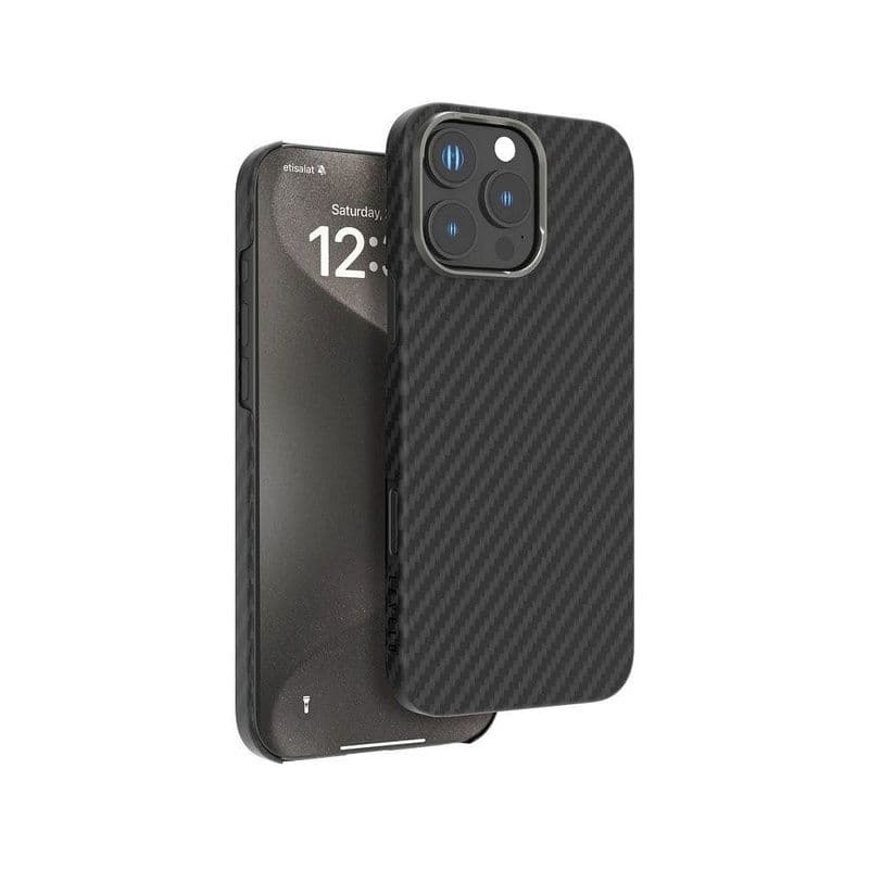 Levelo Sergei 1500D Aramid Fiber Case-Iphone 16 Pro Max-Matte Black
