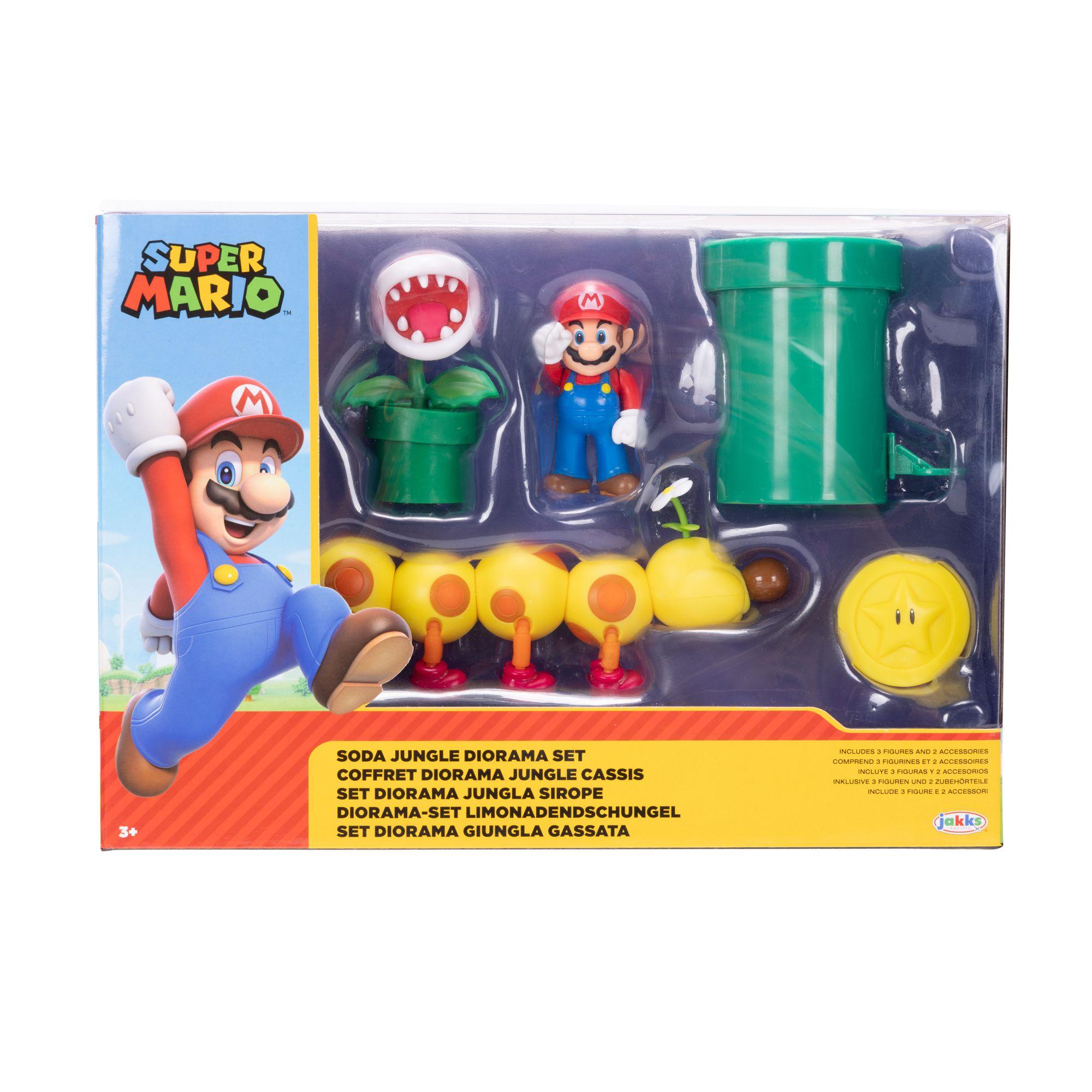 Nintendo Super Mario Soda Jungle Diorama Action Figure Playset (6.35 Cm)