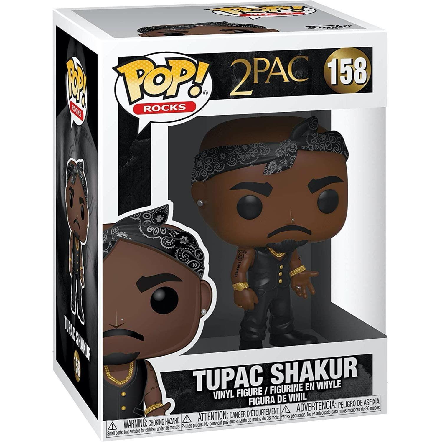 Pop Rocks 2Pac Tupac Shakur W/Vest & Bandana Figure