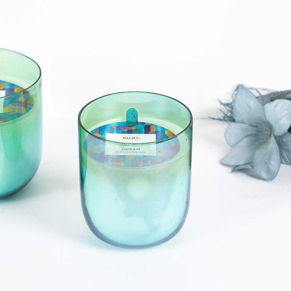 Kujo Ocean Candle, Ocean Blue - 30 Hrs