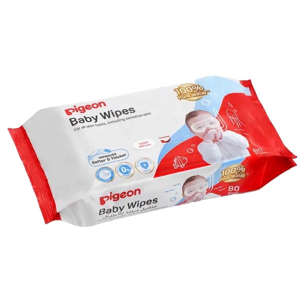 Pigeon Baby Wipes 80 S 100% Pure Water - 79477