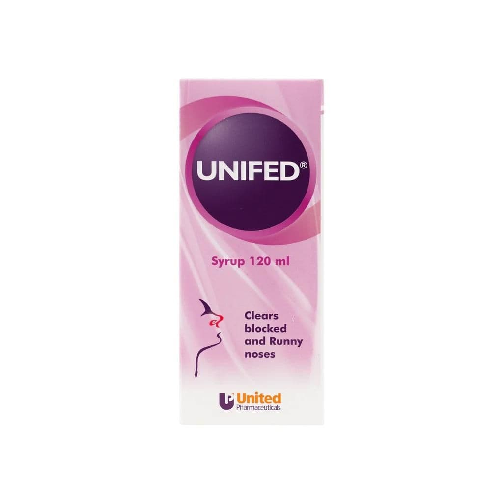 Unifed Syrup Clears Blocked & Runny Noses 120Ml No.12689