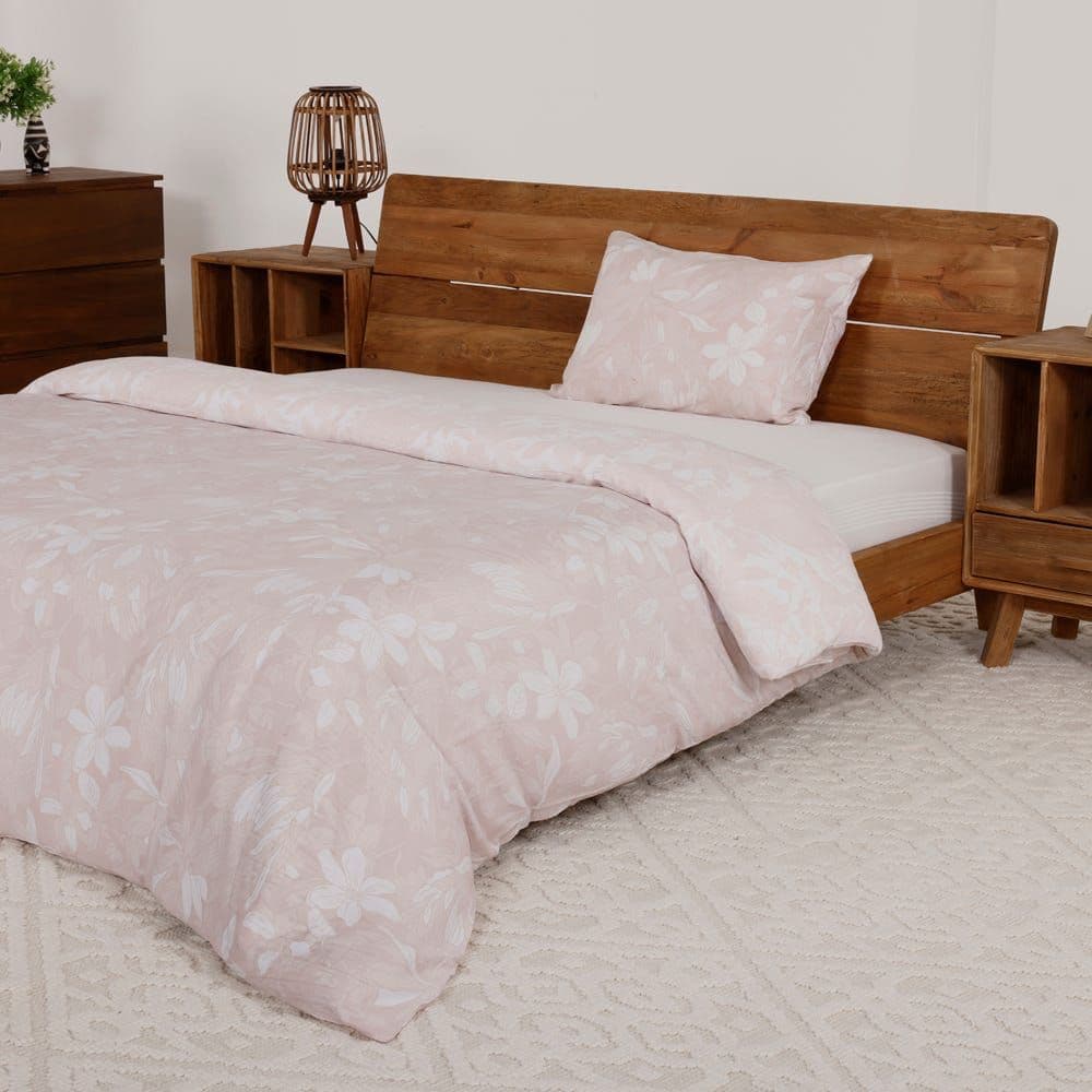 Aurelia Single-Sized Duvet Cover Set, Blush - 135X200 Cm