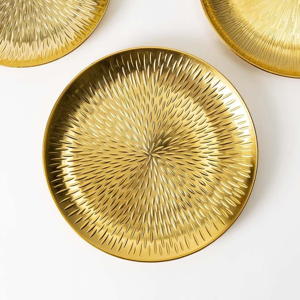 Petal Charger Plate, Gold - 33 Cm