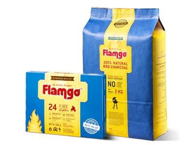Flamgo Charcoal 2Kg + Lighter Cube 285G