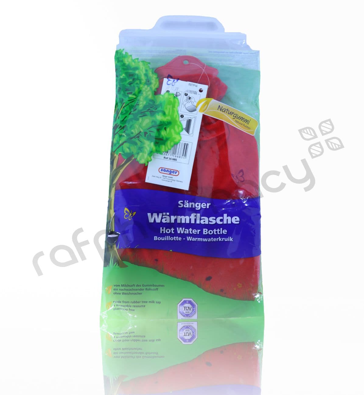 Sanger Fleece Cover Hot Water Bag Gentian Red (16685) (#19092)