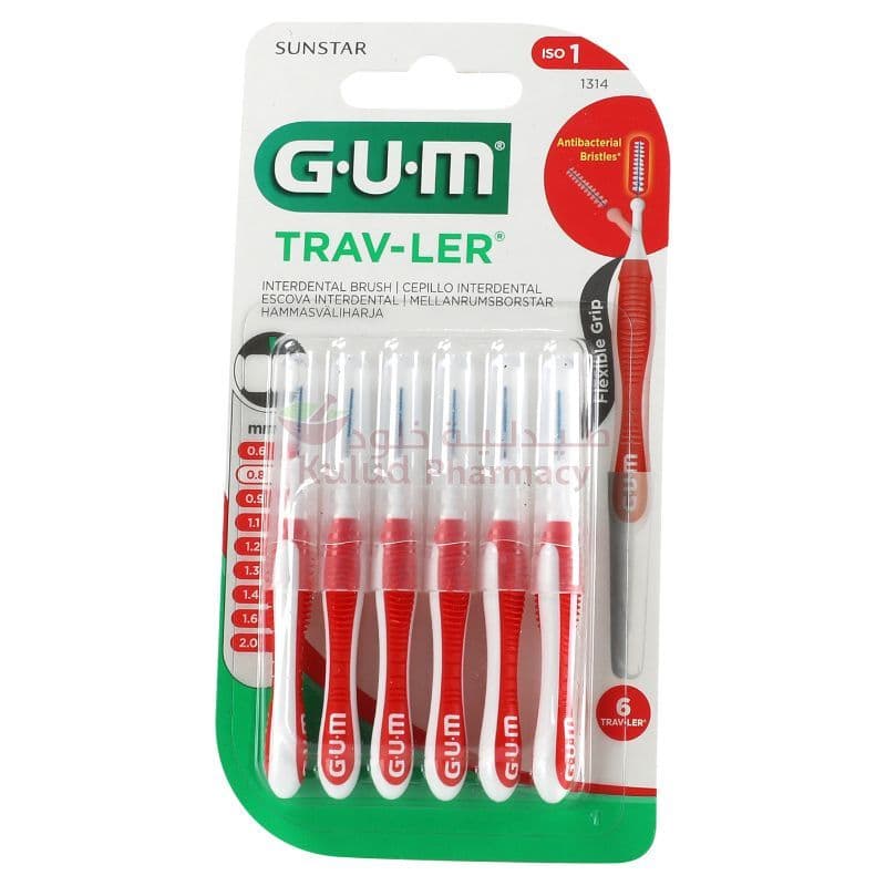 Butler Gum Traveler Interdental Brush  6 PC